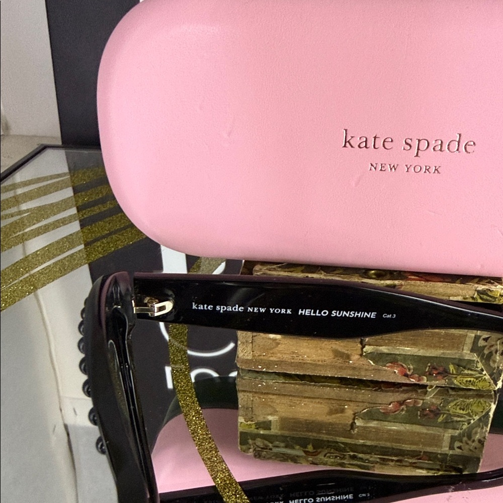 Kate Spade Black Studded Cat-Eye Sunglasses - Picture 5 of 8